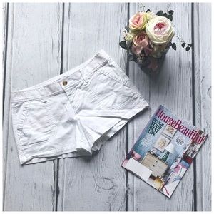 Old Navy white low-rise shorts